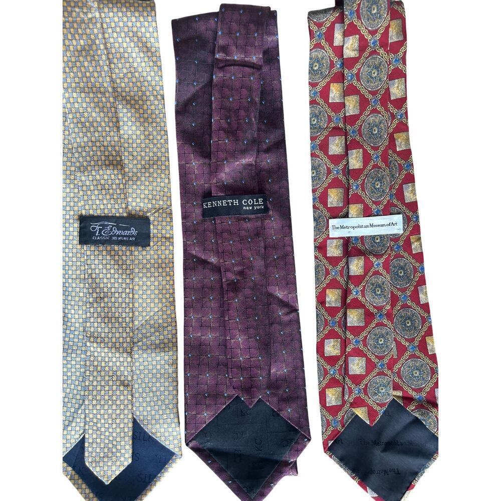 Talbots Sienna T Edwards Kenneth Cole NWOT Ties Men’s Silk Neckties Lot Of 5 - Picture 3 of 3
